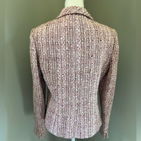 Neiman Marcus Tweed pink blazer - Picture 2 of 11